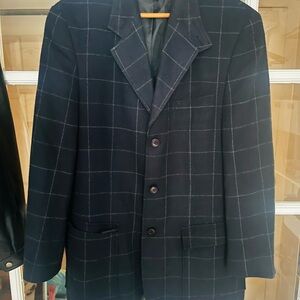 Men's Navy Kenneth Cole New York Mens Suit Blazer Size 40